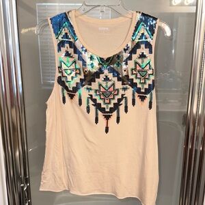 Express Sequined Tank Top